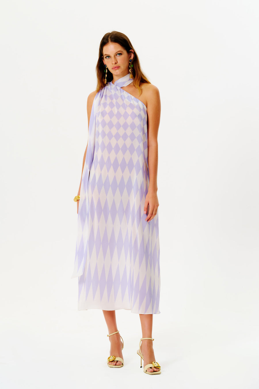 Jeannette Silk Dress | Lilac Mergim Jeannette Silk Dress | Lilac Mergim
