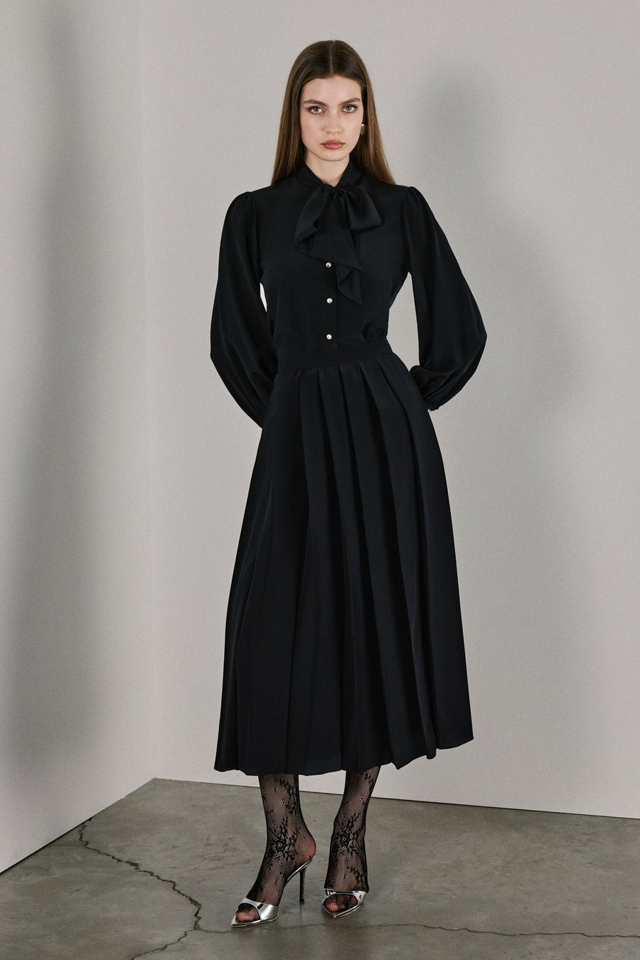 Lisa Silk Shirt | Black