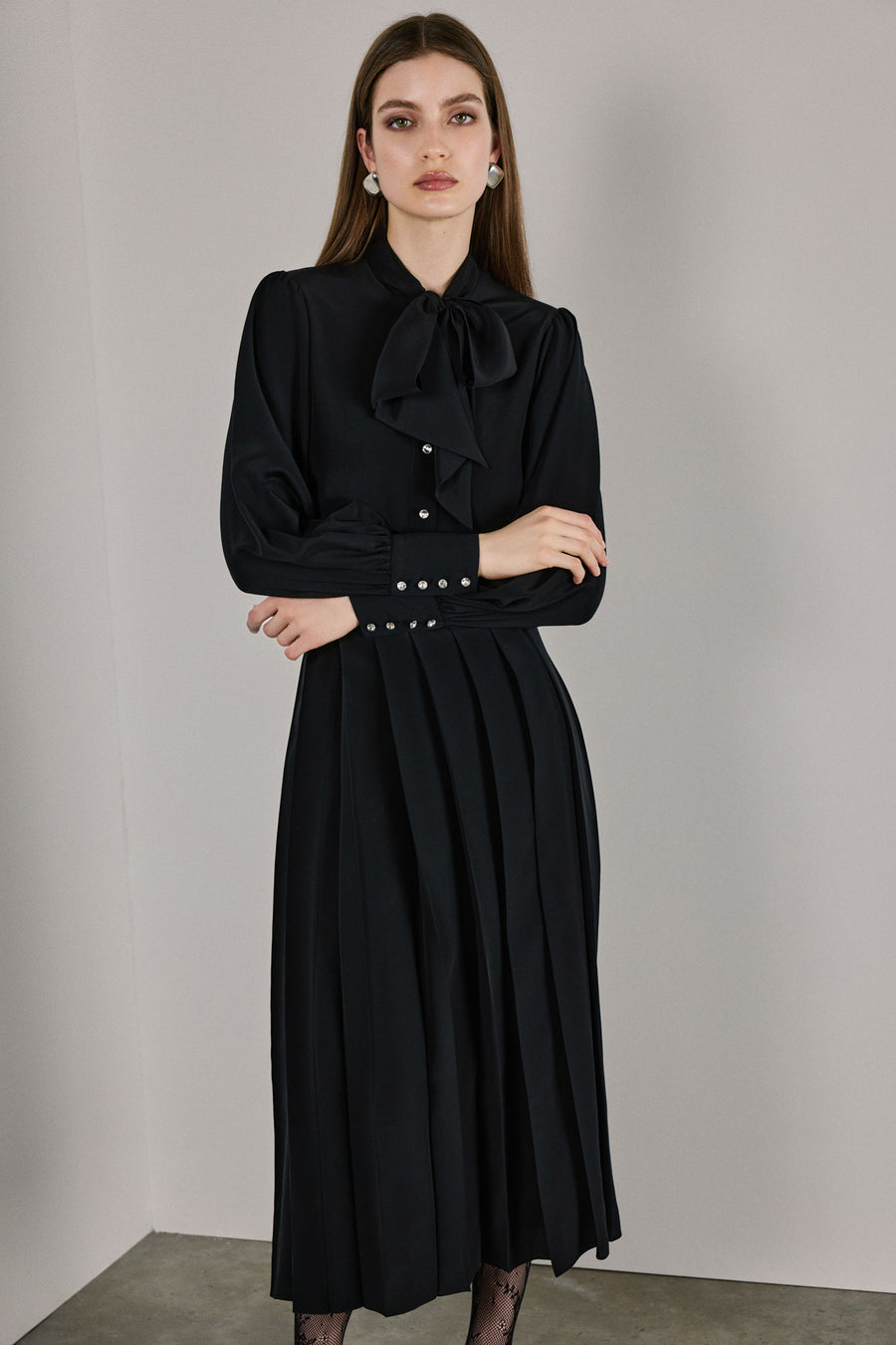 Lisa Silk Shirt | Black