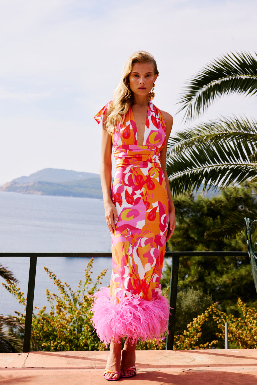 Naima Maxi Dress | Pink & Orange Naima Maxi Dress | Pink & Orange