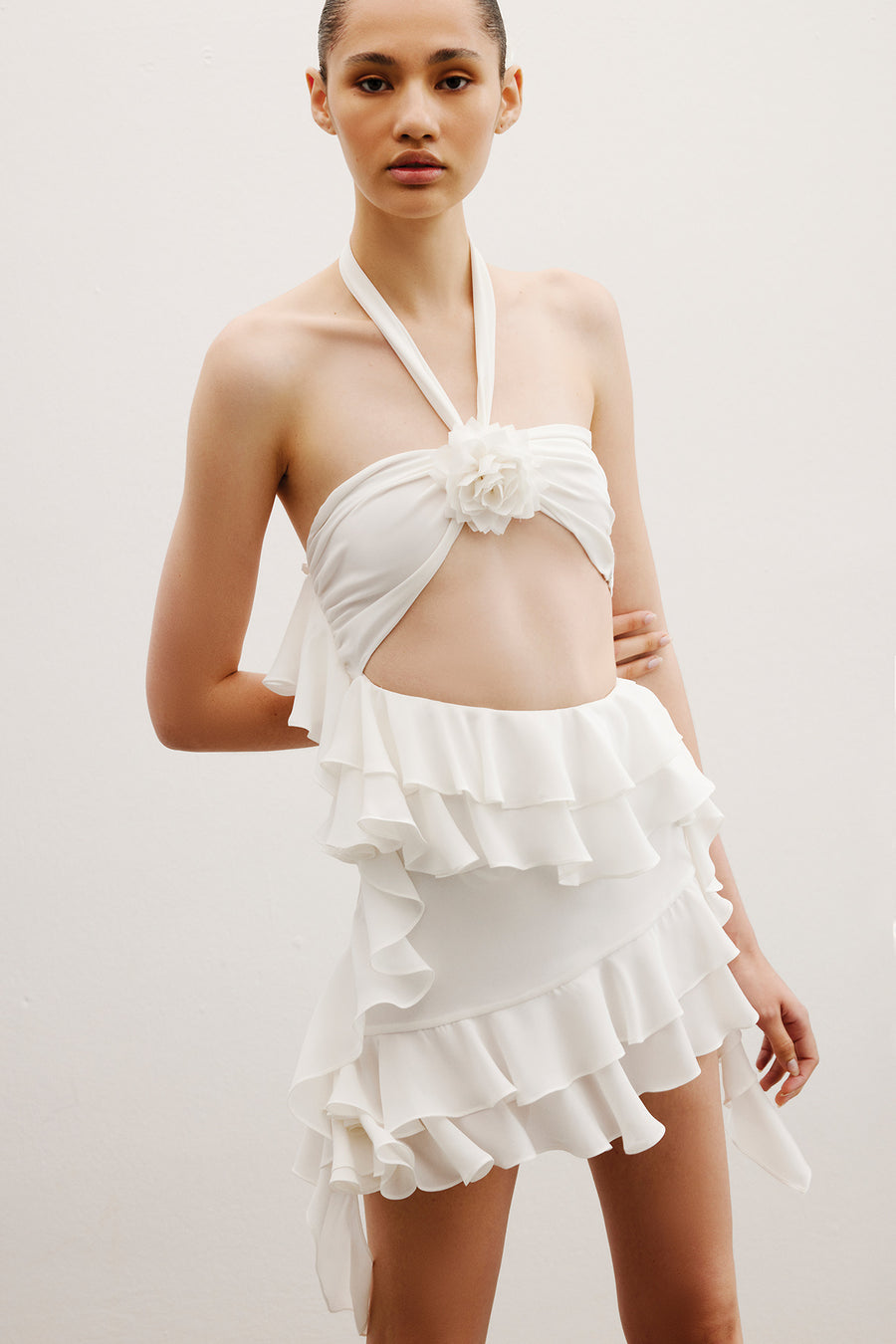 Aurora Cut Out Dress | Off White