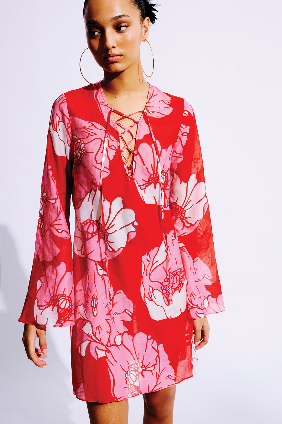 red brandy dress Brandy Silk Cotton Dress