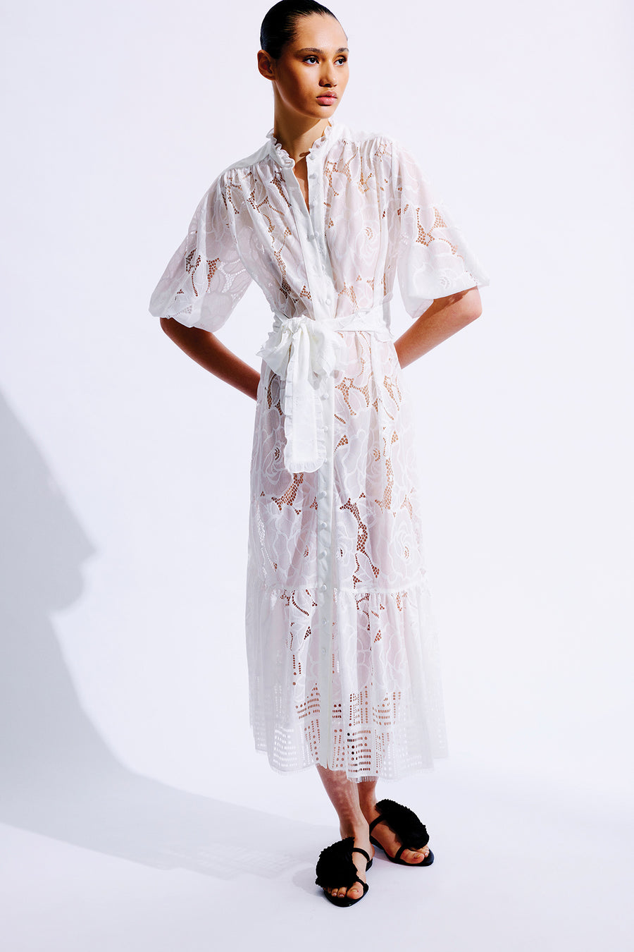 jasmine lace maxi dress Jasmine Maxi Cotton Lace Dress