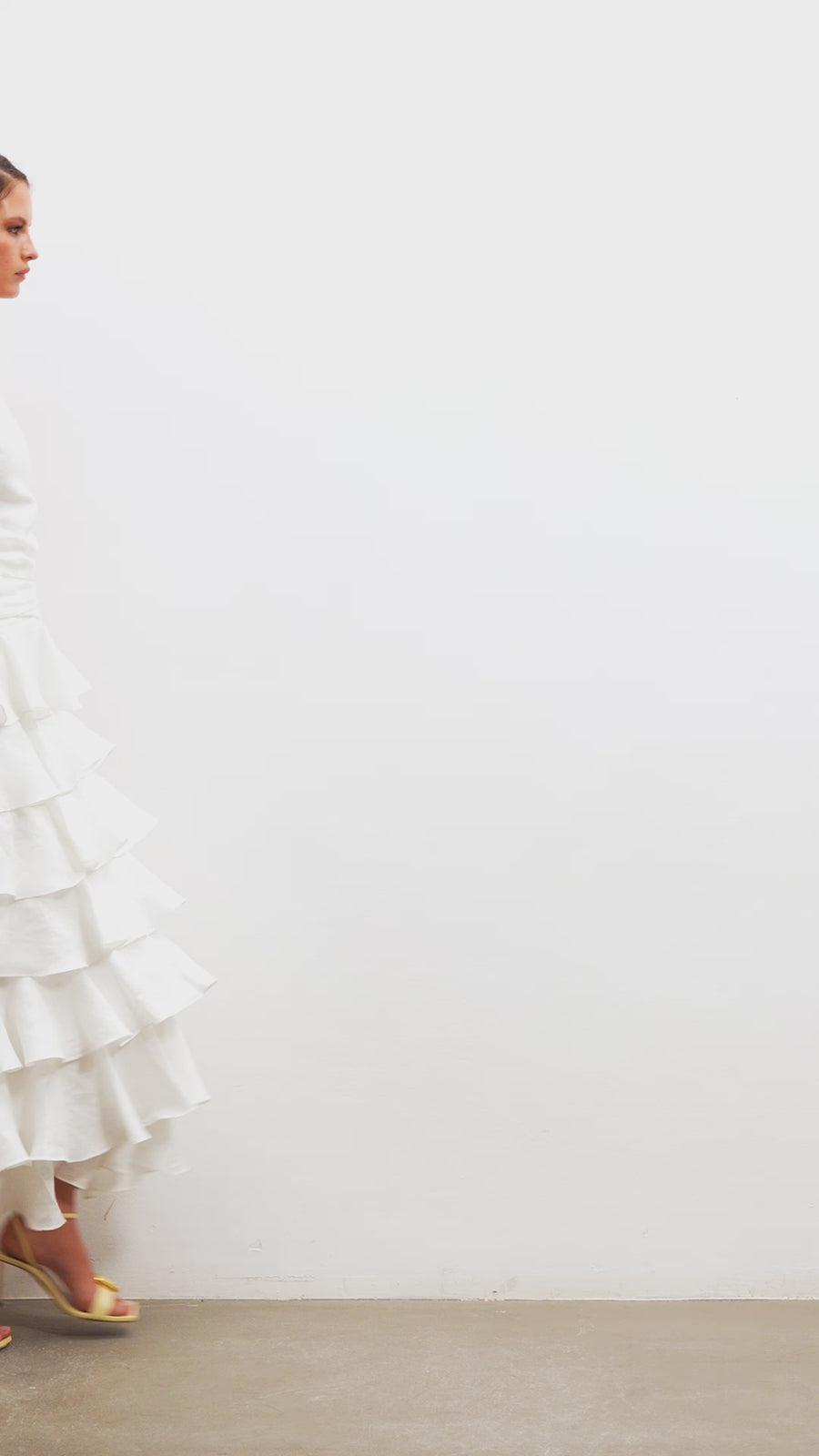 Liri Linen Dress | White