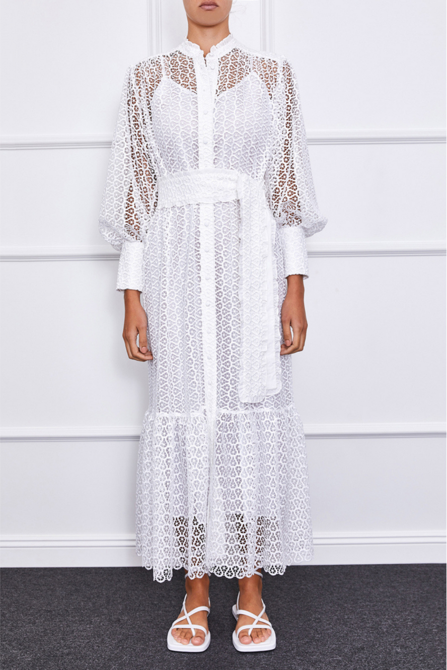 Jasmine Maxi Dress (White II) Mergim Jasmine Maxi Dress (White II) Mergim