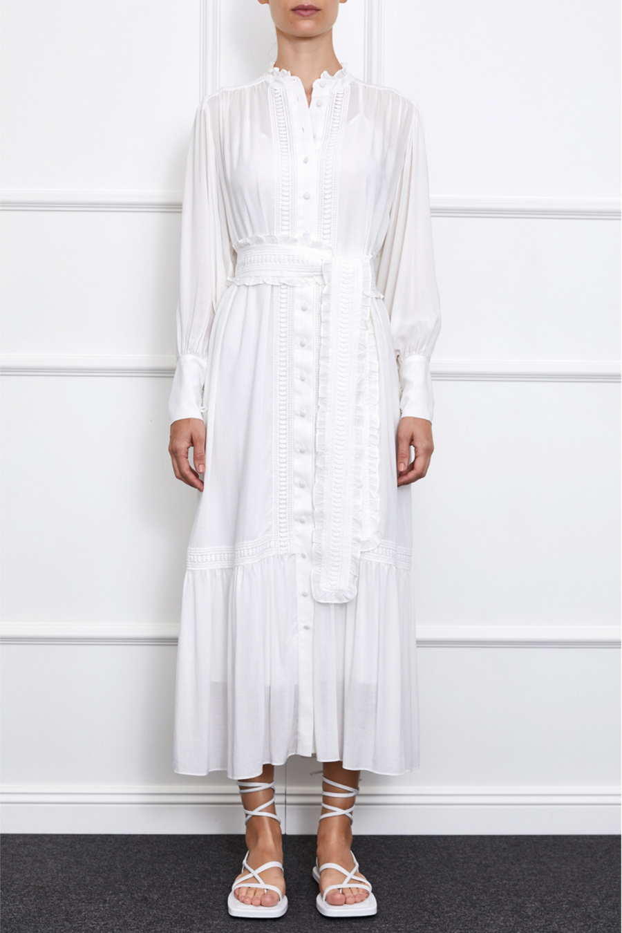 Jasmine Maxi Dress (White I)