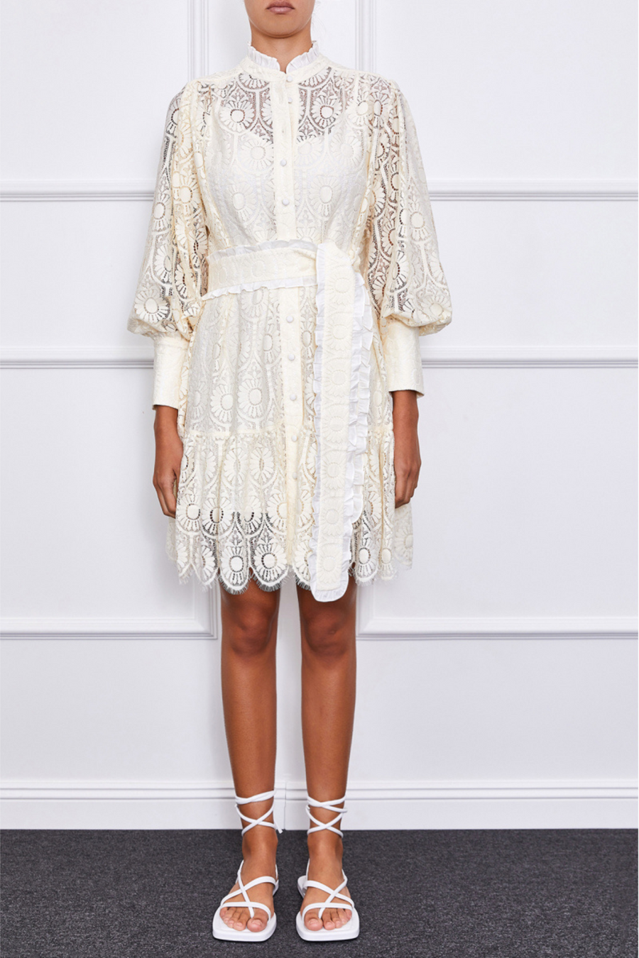 Jasmine Mini Dress (Off-White)