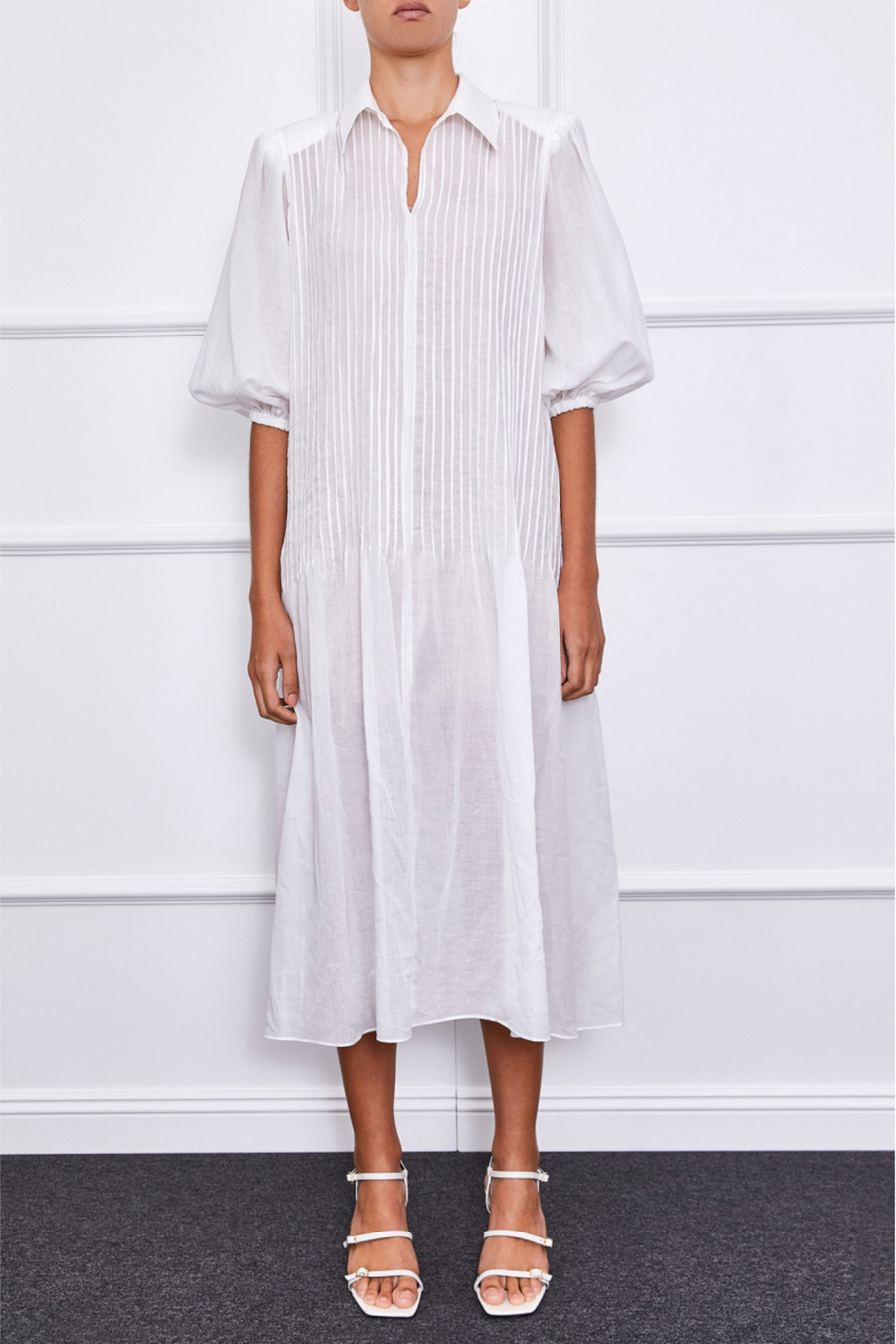 Kiara Maxi Dress (White)