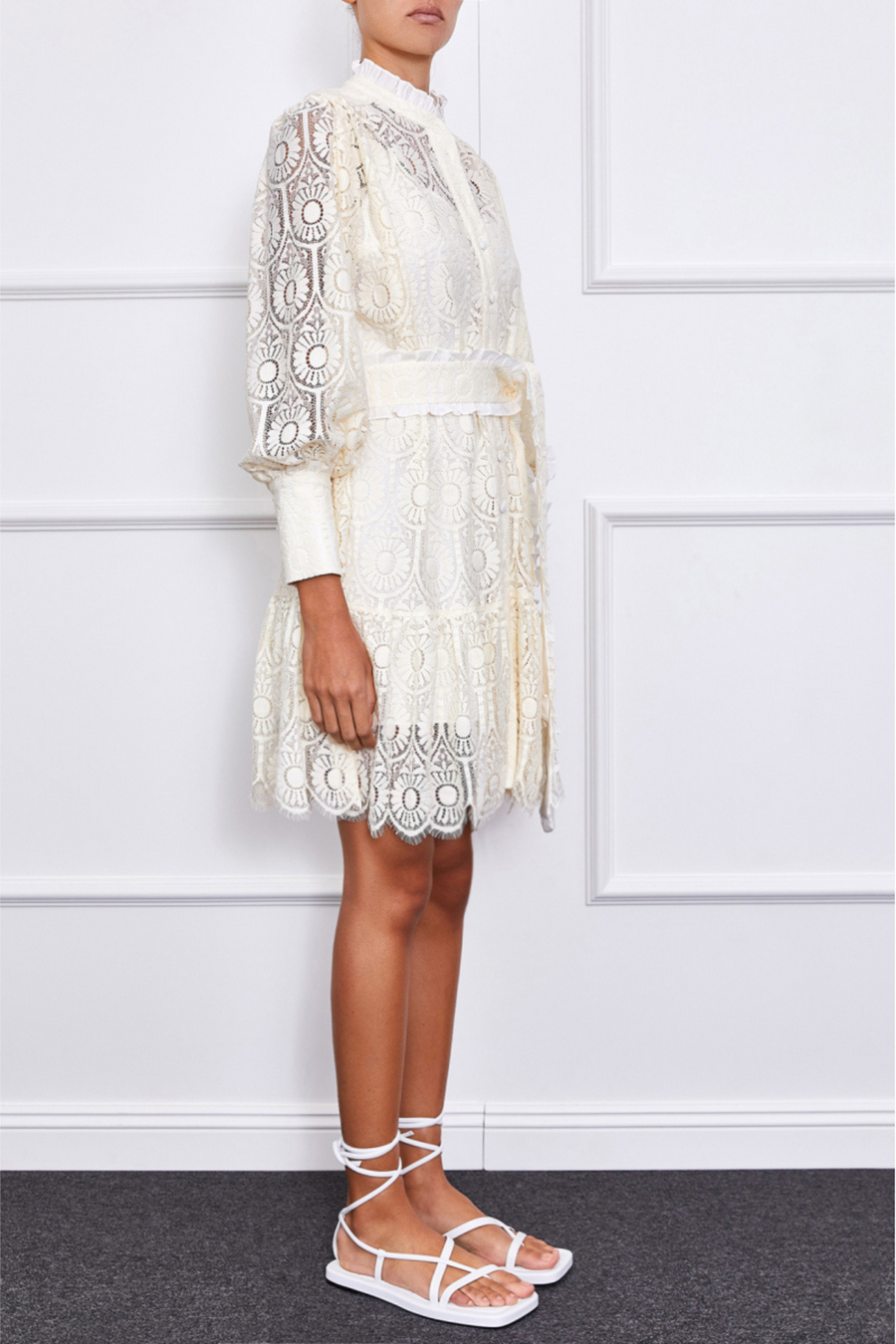 Jasmine Mini Dress (Off-White)