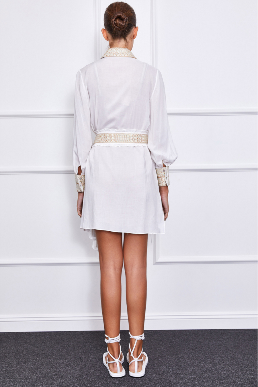 Blaire Mini Dress (Gold detailed) Mergim Blaire Mini Dress (Gold detailed) Mergim