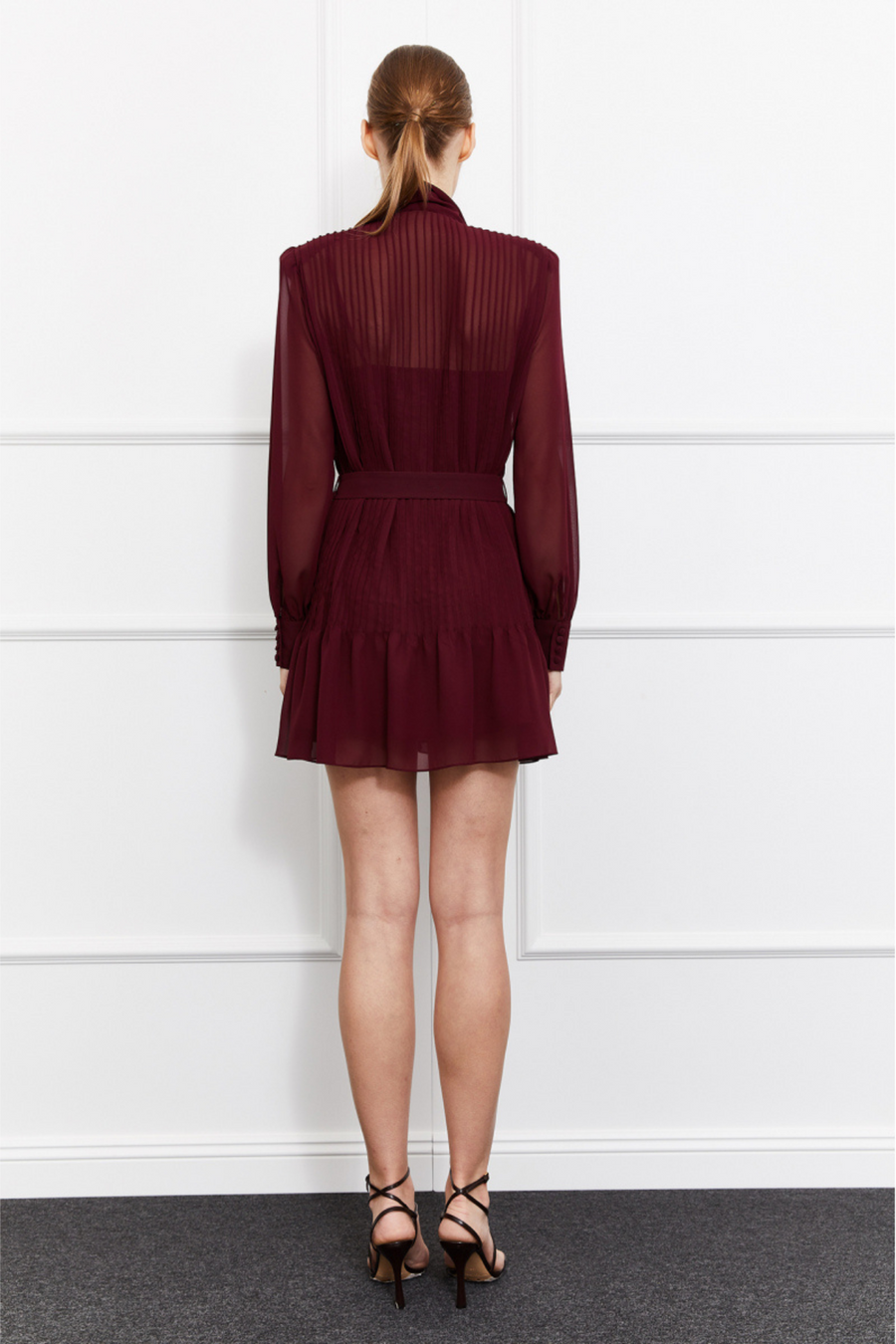 Kelsey Mini Dress (Burgundy)
