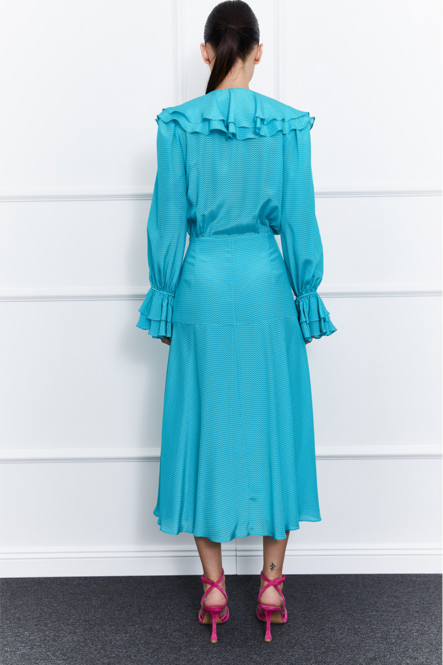 Stella Silk Dress (Blue)