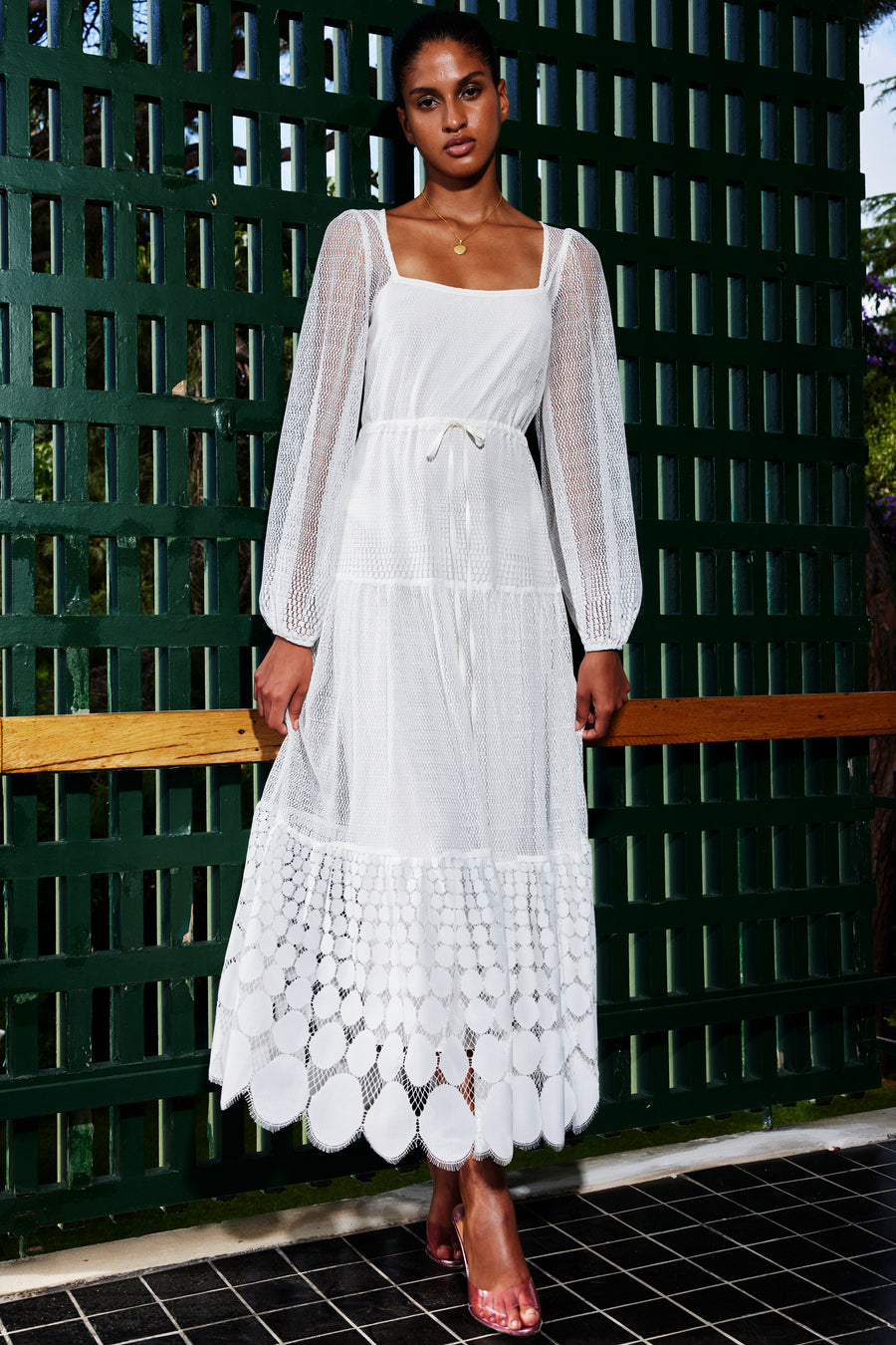 Alessi Cotton Lace Dress | White