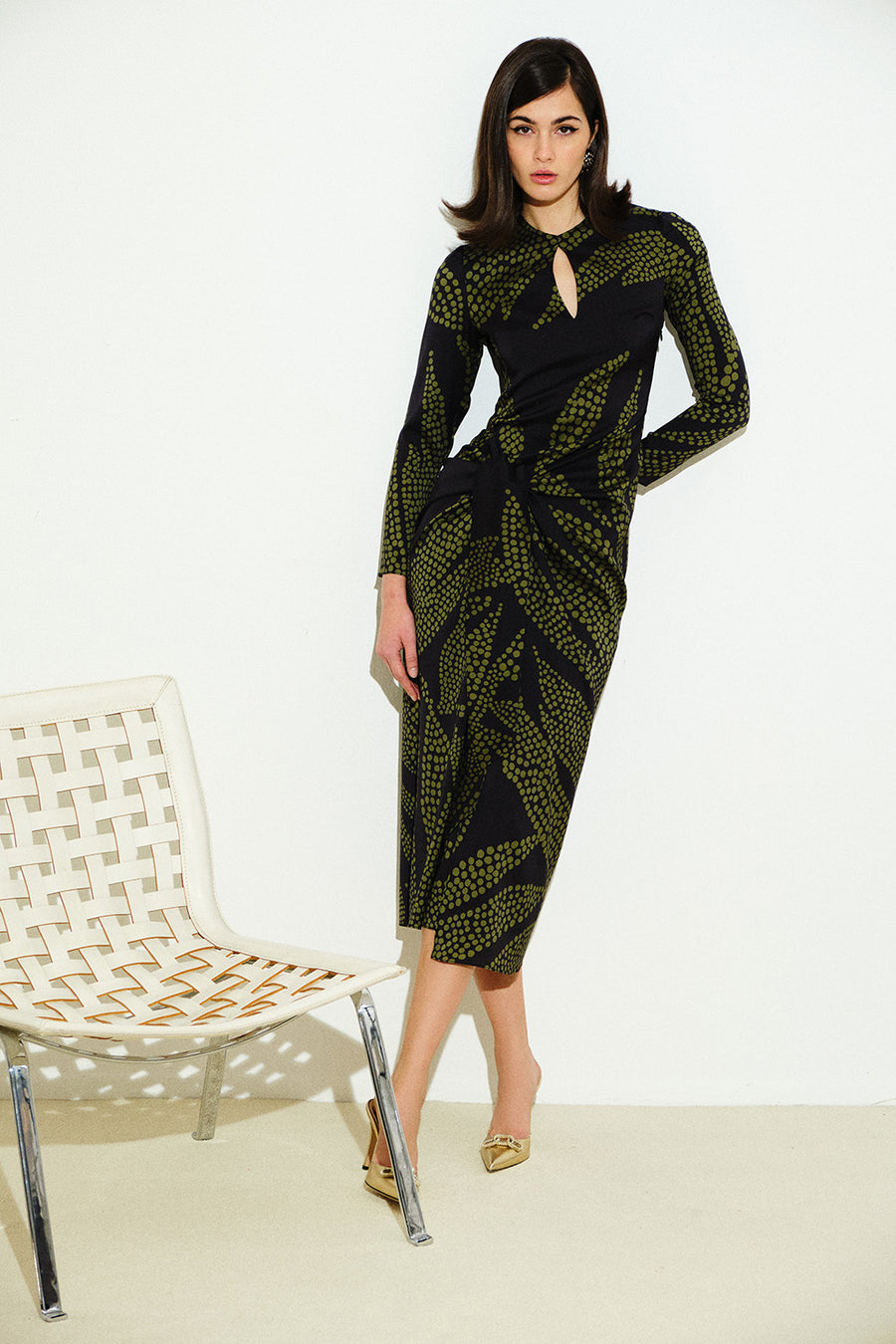 Nicola Silk Dress | Amazonite
